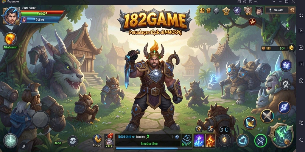 Gameplay mendebarkan dari 182GAME dalam dunia MMORPG.