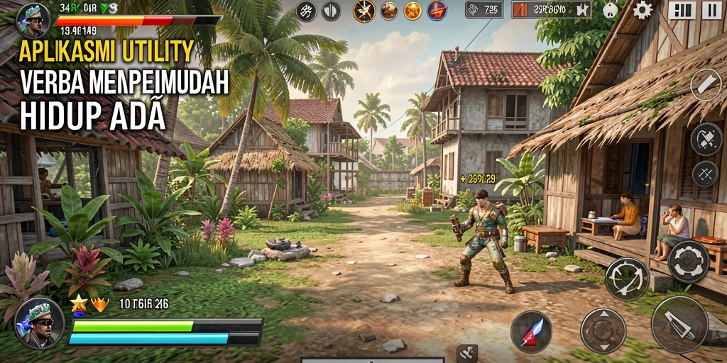 Screenshot utama aplikasi 34R menampilkan antarmuka yang user-friendly dan fungsionalitas Utility.