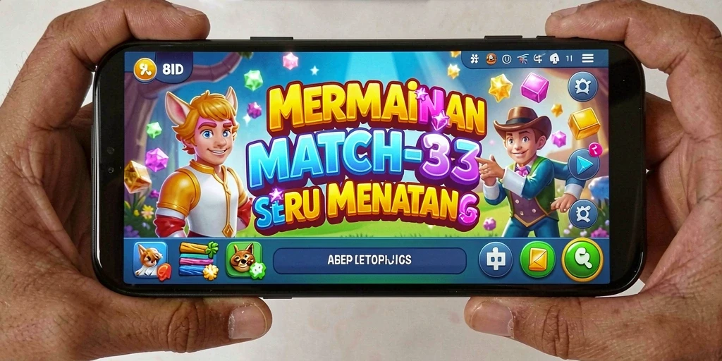 Tampilan gameplay 8ID dengan berbagai blok warna-warni yang menyenangkan.