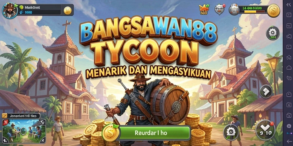 Tampilan gameplay menarik dalam BANGSAWAN88 yang menampilkan strategi Tycoon.