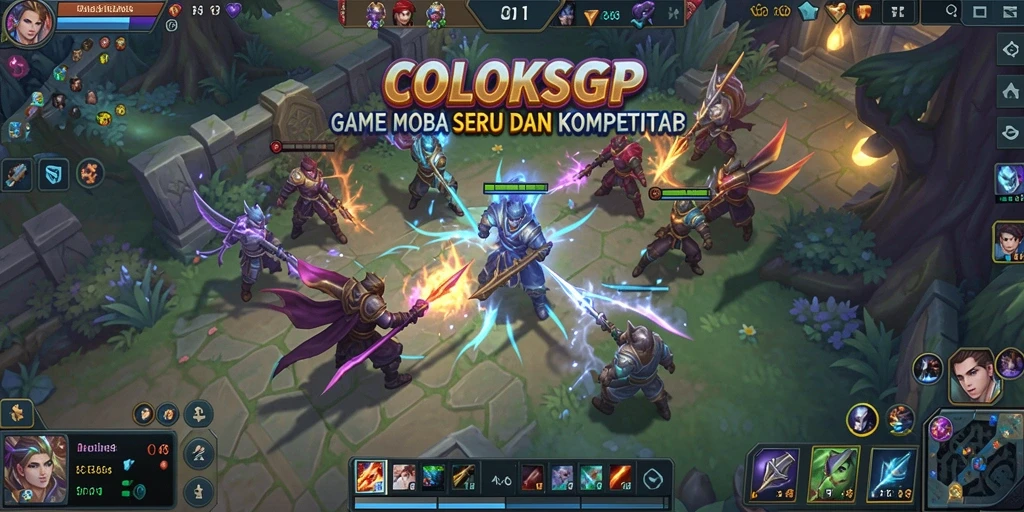 Tampilan dinamis dari gameplay COLOKSGP yang mendebarkan.