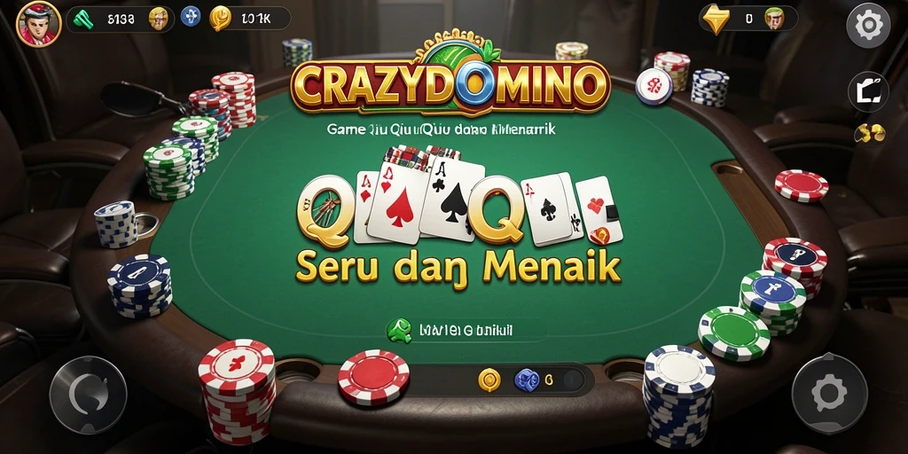 Tampilan gameplay seru di CRAZYDOMINO dengan interaksi pemain.