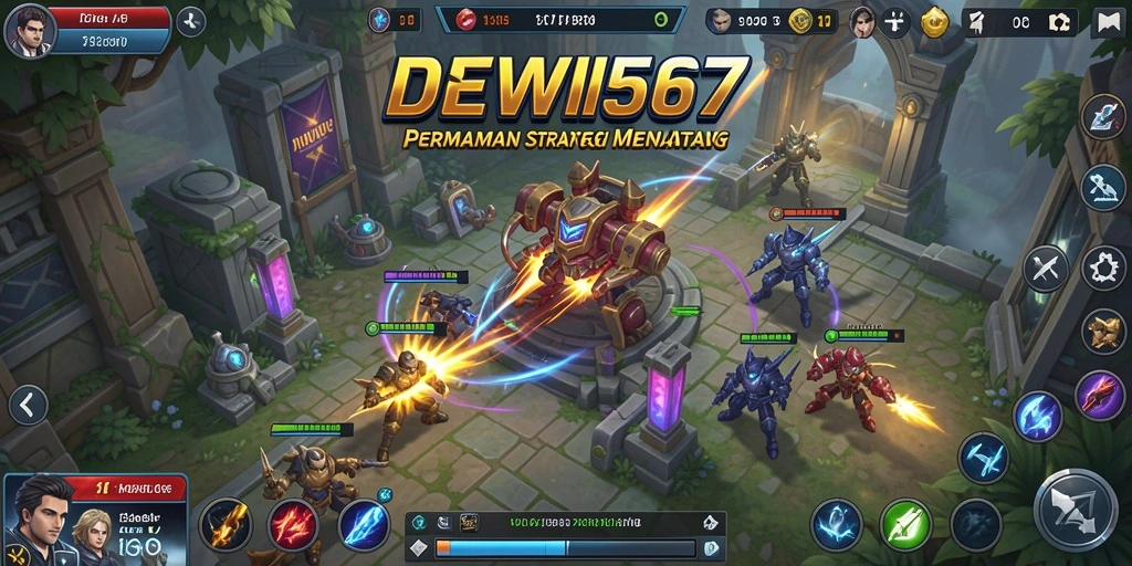 Screenshot DEWI567 menunjukkan pertandingan strategi yang mendebarkan.