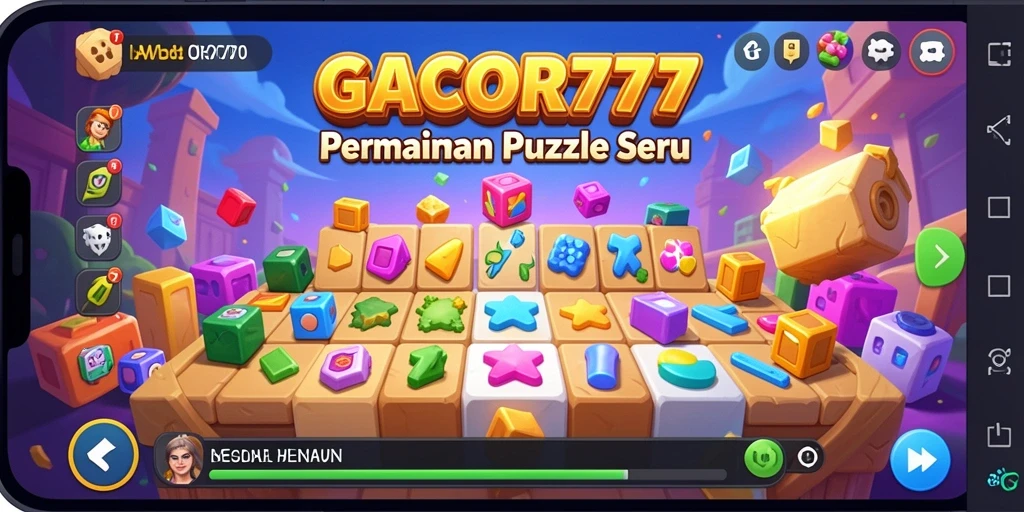 Tampilan gameplay menantang dari game Puzzle GACOR777.