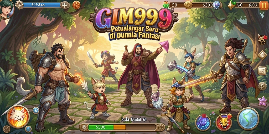 Screenshot GIM999 menampilkan aksi seru dalam dunia petualangan yang menawan.