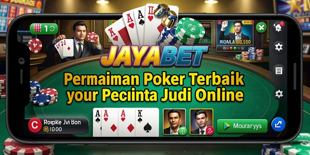 Tangkapan layar utama JAYABET menampilkan gameplay poker yang mendebarkan.