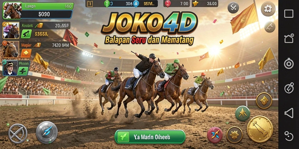 Gameplay seru balapan mobil dalam JOKO4D yang mendebarkan.