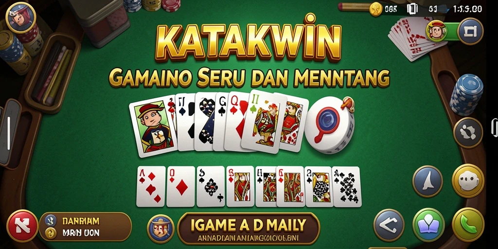 Gameplay seru Domino KATAKWIN dengan interaksi pemain.