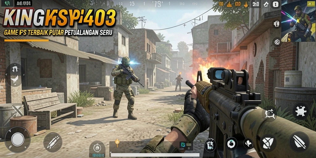 Tangkapan layar gameplay seru dari KING403 yang menampilkan aksi tembak menembak.