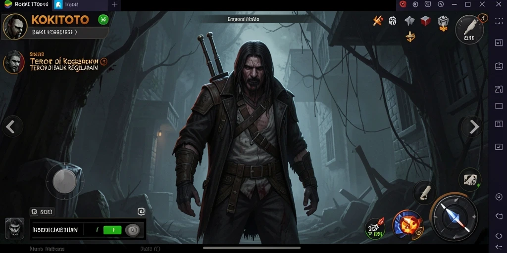 Tangkapan layar gameplay menakutkan di KOKITOTO.