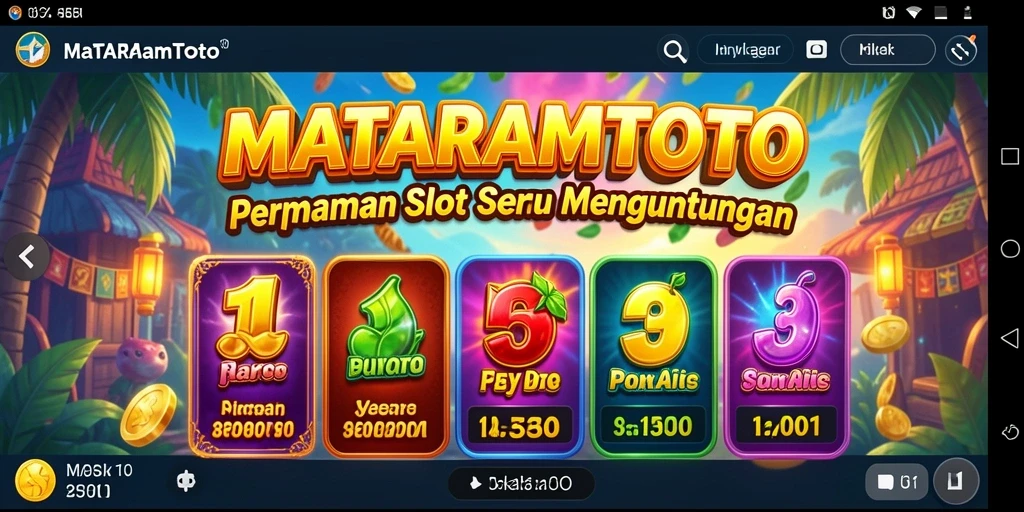 Tampilan gameplay menarik dari MATARAMTOTO yang memikat dan seru.