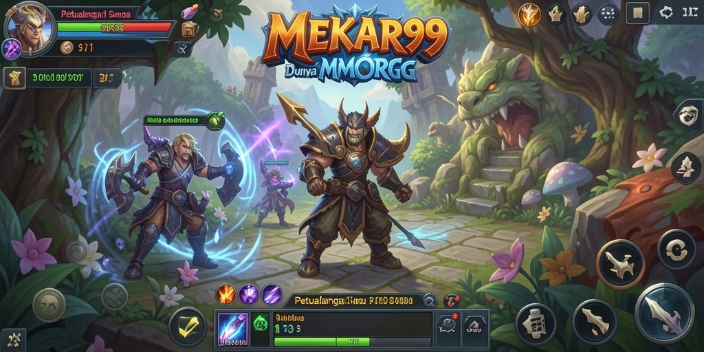 Gameplay MEKAR99 yang seru dan mendebarkan dalam petualangan MMORPG.