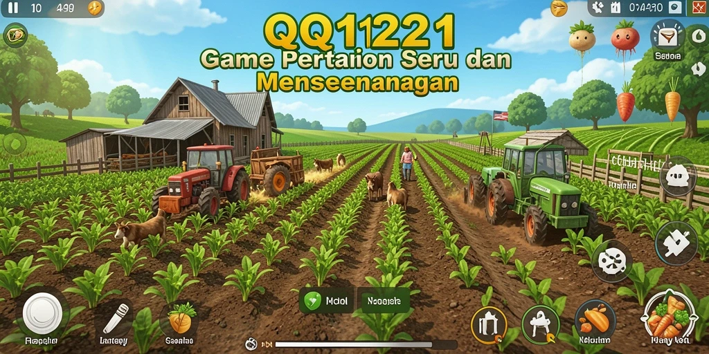 Tampilan gameplay QQ1221 yang penuh warna dan interaktif.