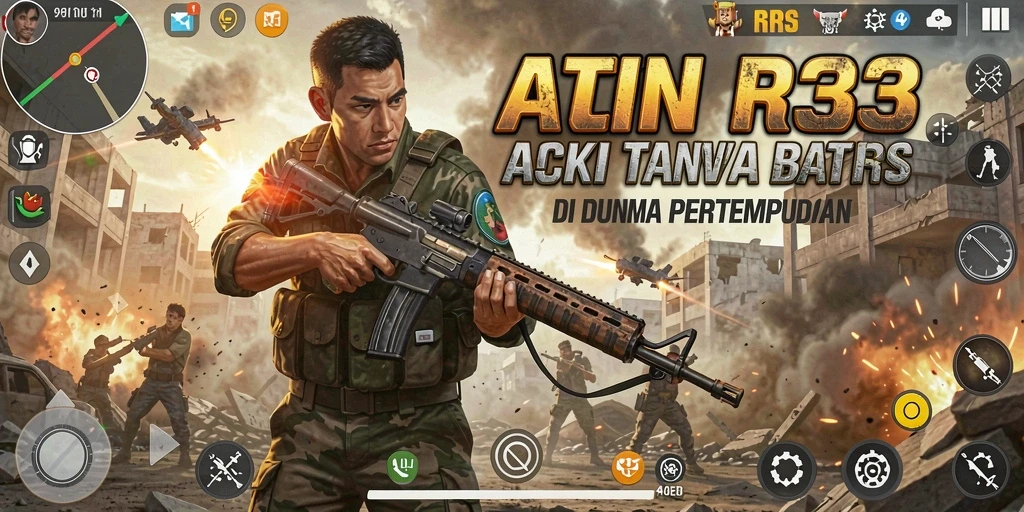 Tangkapan layar gameplay mendebarkan di RR33 dengan pertempuran intens.