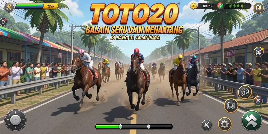 Gameplay penuh aksi dalam balapan menegangkan TOTO20.