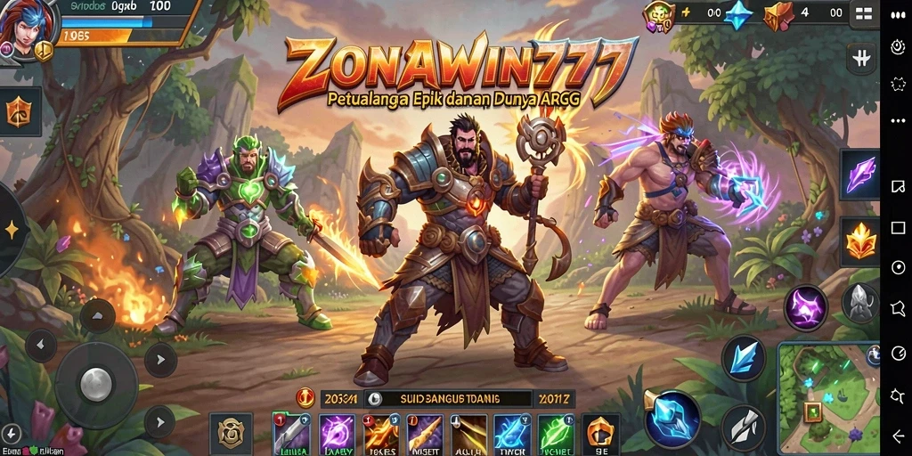 Tampilan menakjubkan dari petualangan ARPG di ZONAWIN777.